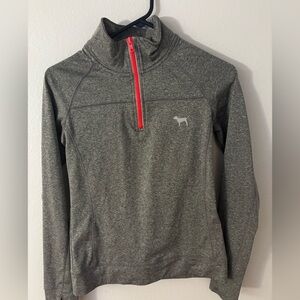 Gray Quarter-Zip Sweater